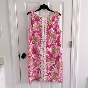 Jessica H. Floral Pink Sleeveless Dress